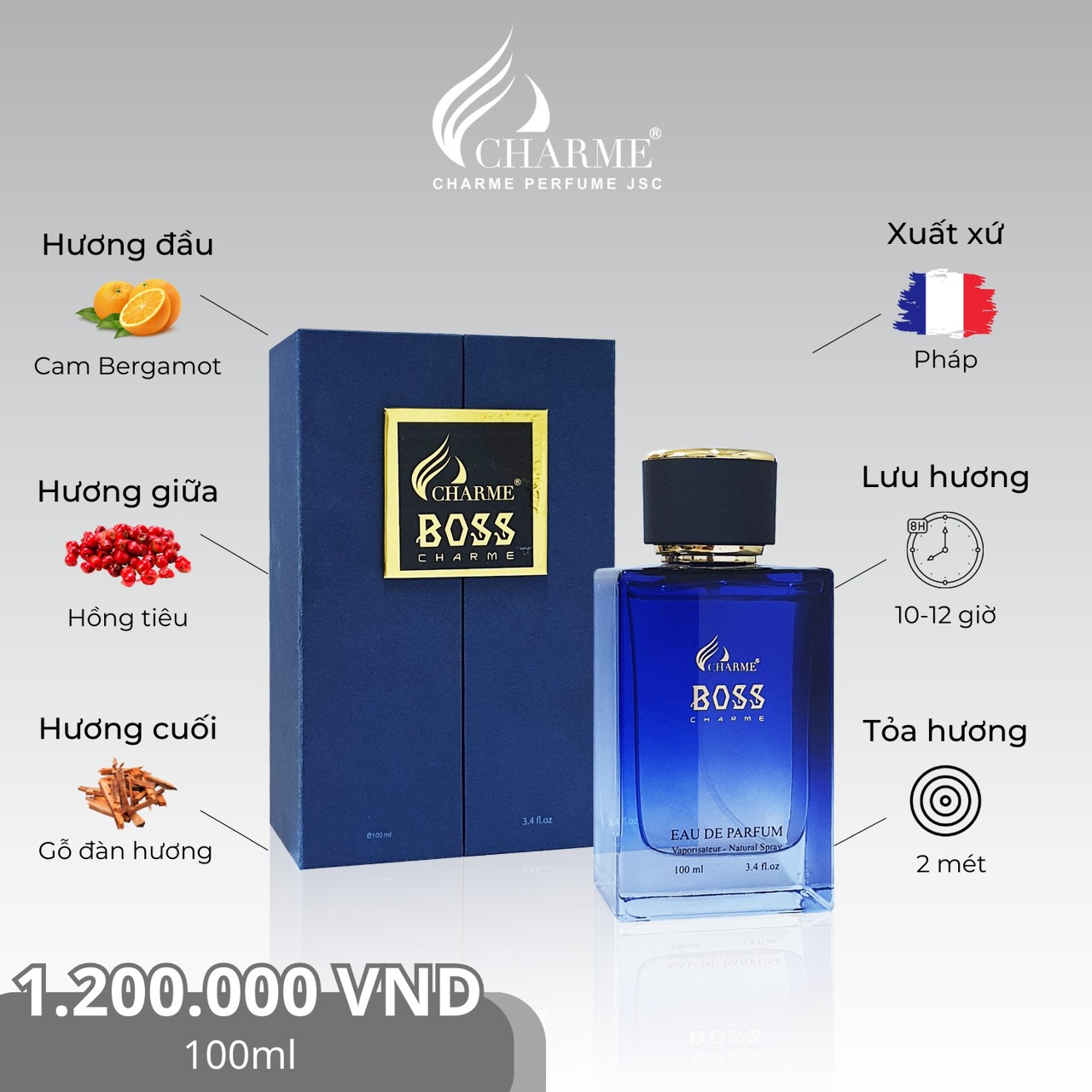 Boss Men's Perfume 100ml Old (New Logo)