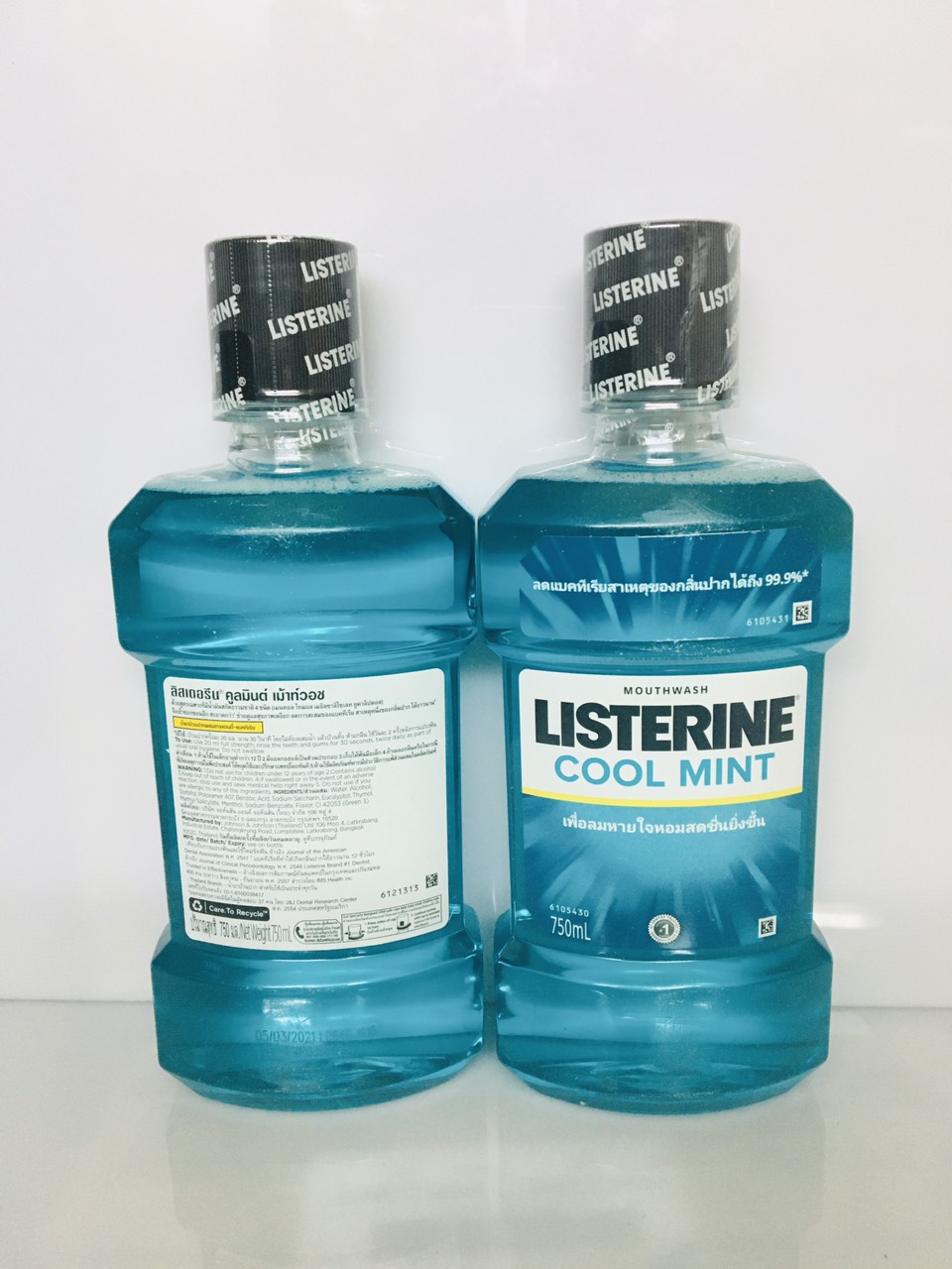 Combo 2 Chai Nước Súc Miệng Listerin Thái Lan 750ml