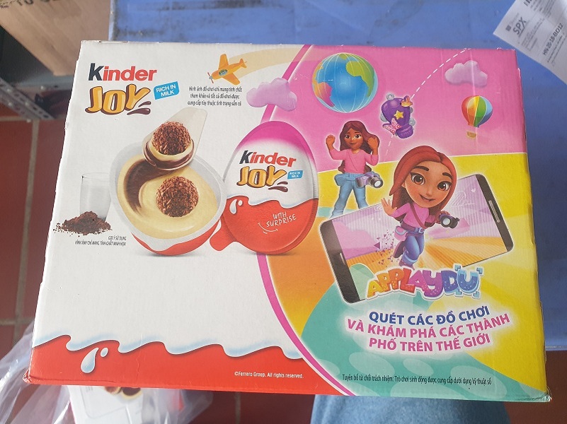 Chocolate-Indian Kinder Joy toy egg, box of 24 fruits