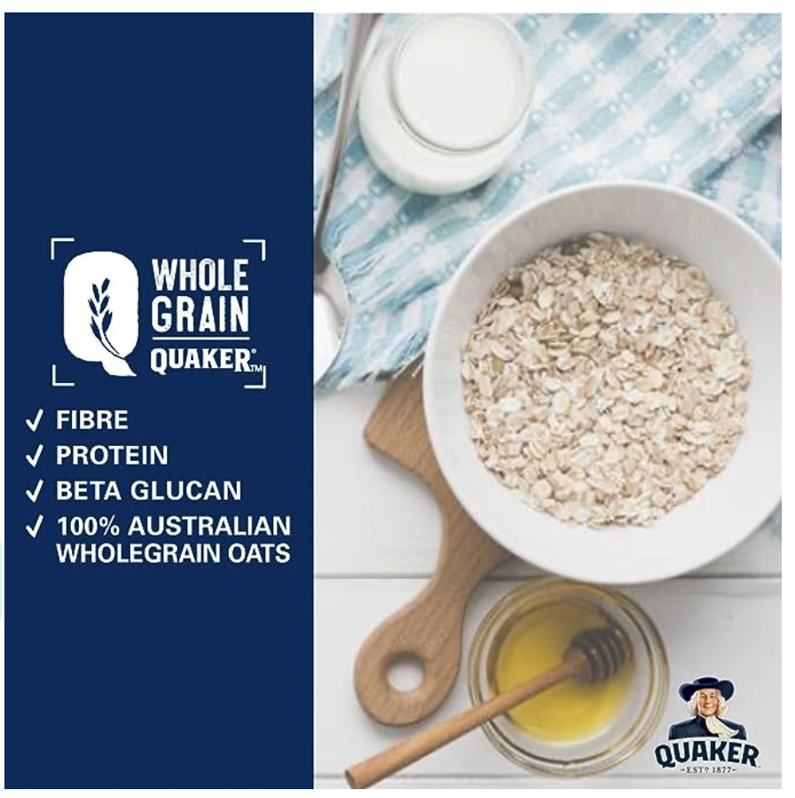 Bột Yến Mạch Quaker 100% Nguyên Cám  - Ăn liền