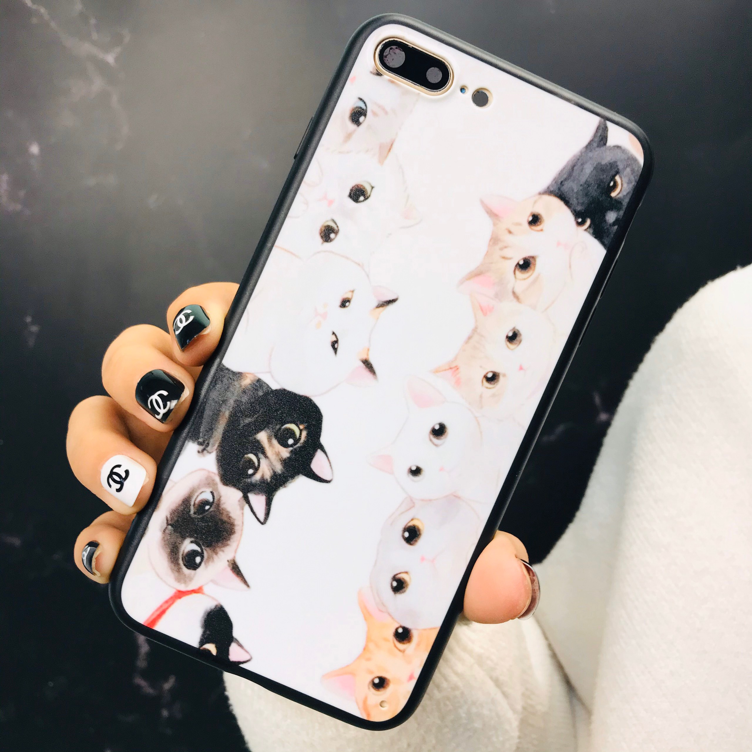 [ IPHONE ] Ốp Lưng Silicon Đàn Mèo