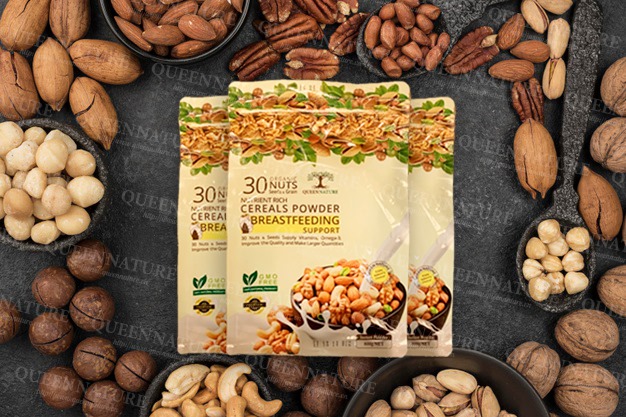 Ngũ Cốc Kích Lợi Sữa QUEEN NATURE Bịch 800Gr