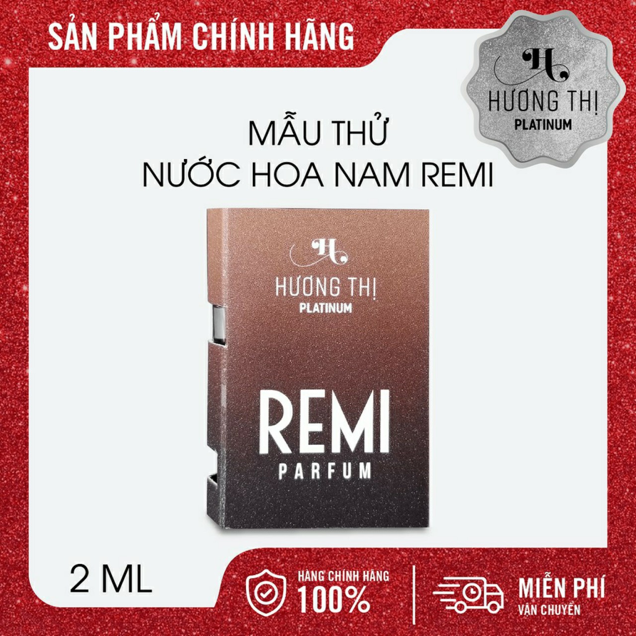 Mẫu Thử Nước Hoa Nam Remi Hương Thị Phong Cách Cá Tính Cho Phái Mạnh 2ml