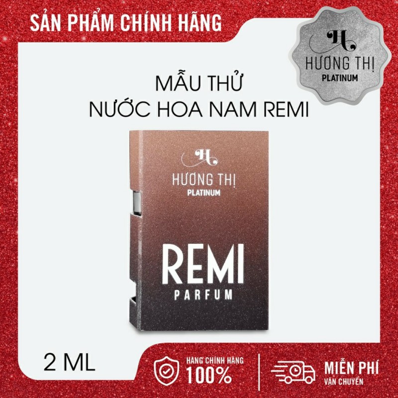 [HCM]Mẫu Thử Nước Hoa Nam Remi Hương Thị Phong Cách Cá Tính Cho Phái Mạnh 2ml