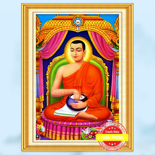 [HCM]Tranh đính đá Phật DF2928_55*75cm