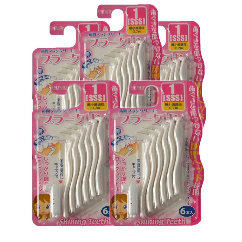 Okamura- combo 5 vĩ bàn chải kẽ răng nha khoa dr.polir kiểu chữ l
