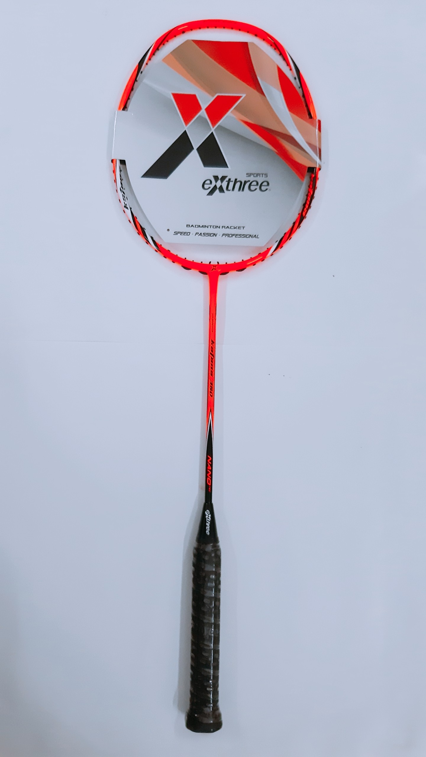 380 orange exthree Katana badminton racket