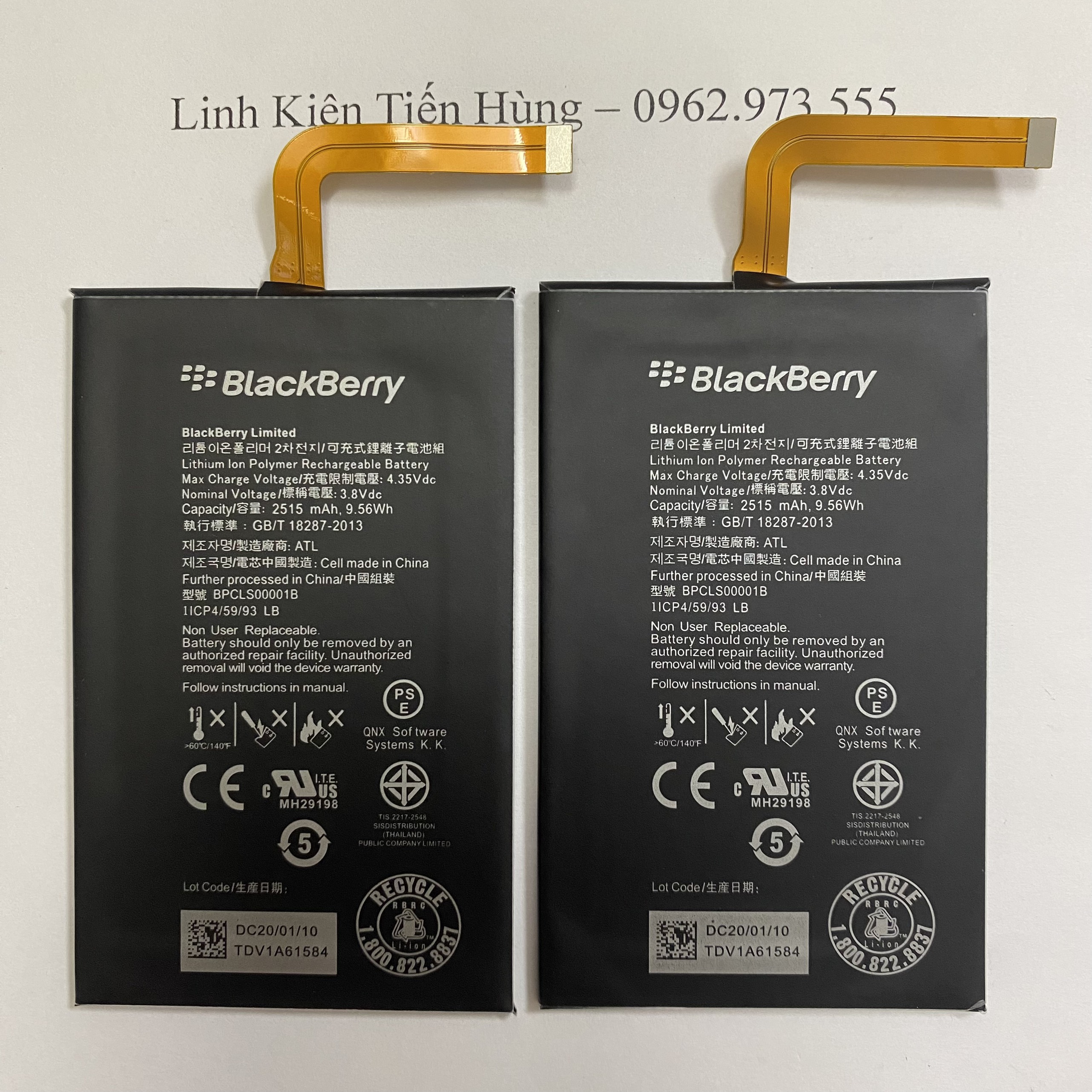 Pin Blackberry Q20 bảo hành đổi mới