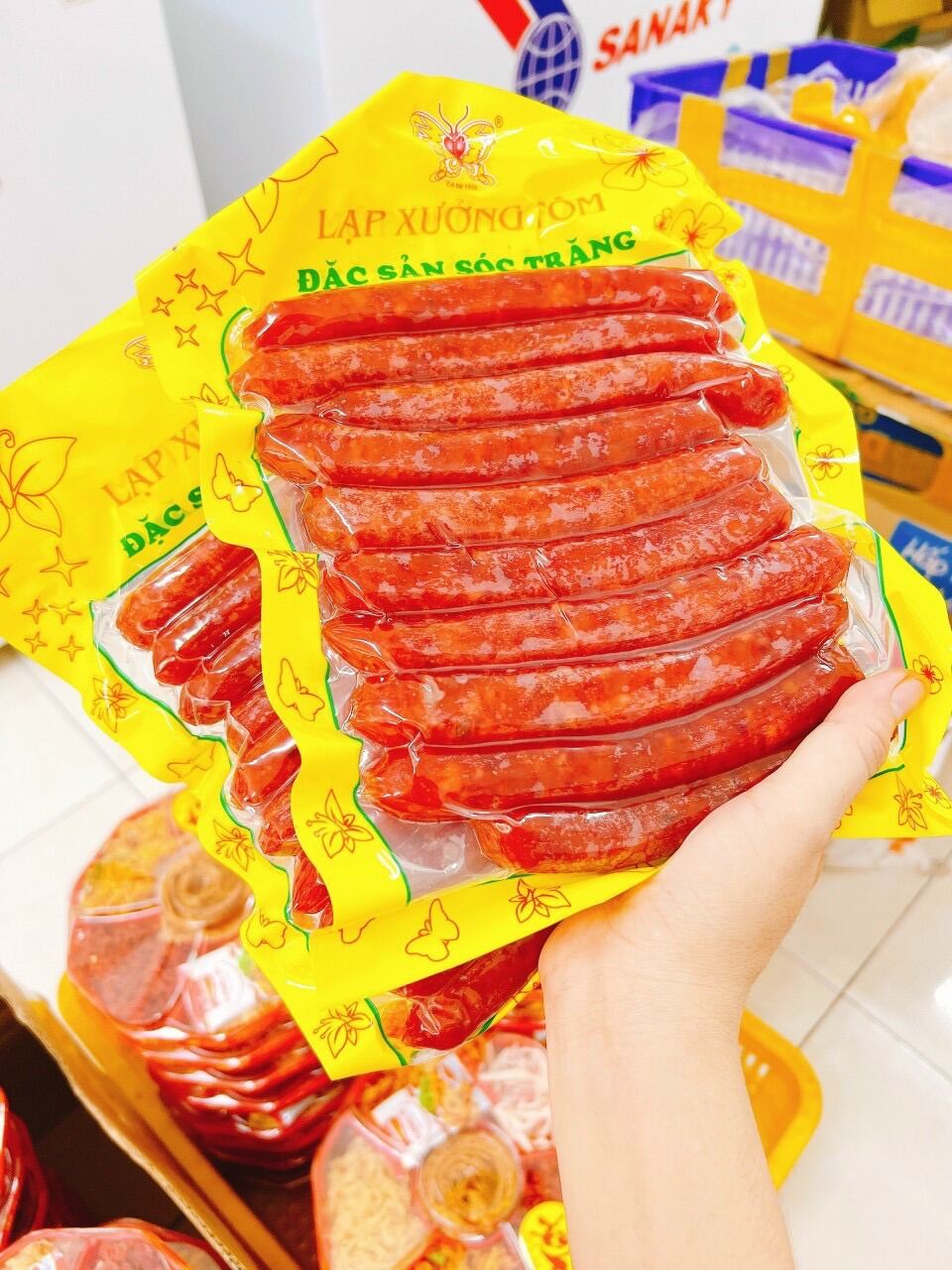 Lạp xưởng tôm sóc trăng 500gr