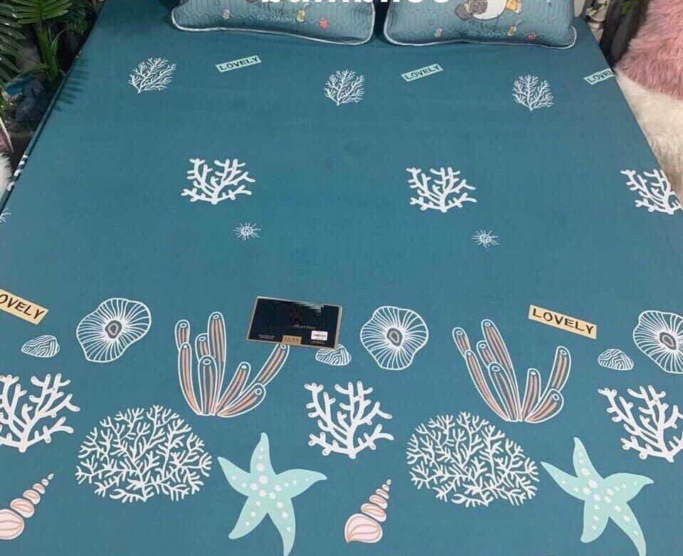 Ga chống thấm hàng chuẩn 1m6*2m CHẤT LIỆU COTTON POLY GIAO MÀU NGẪU NHIÊN NẾU CHỌN MÀU ( CHÁT VỚI SHOP )