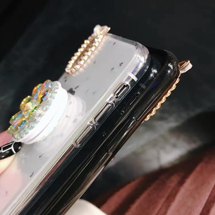 Ốp nhũ + poc đính đá iphone 6 đến xs max