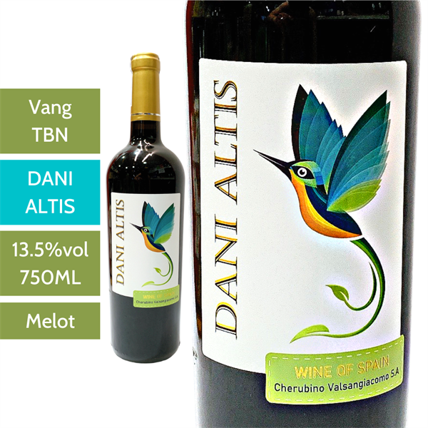Vang Tây Ban Nha Dani Altis nhập khẩu