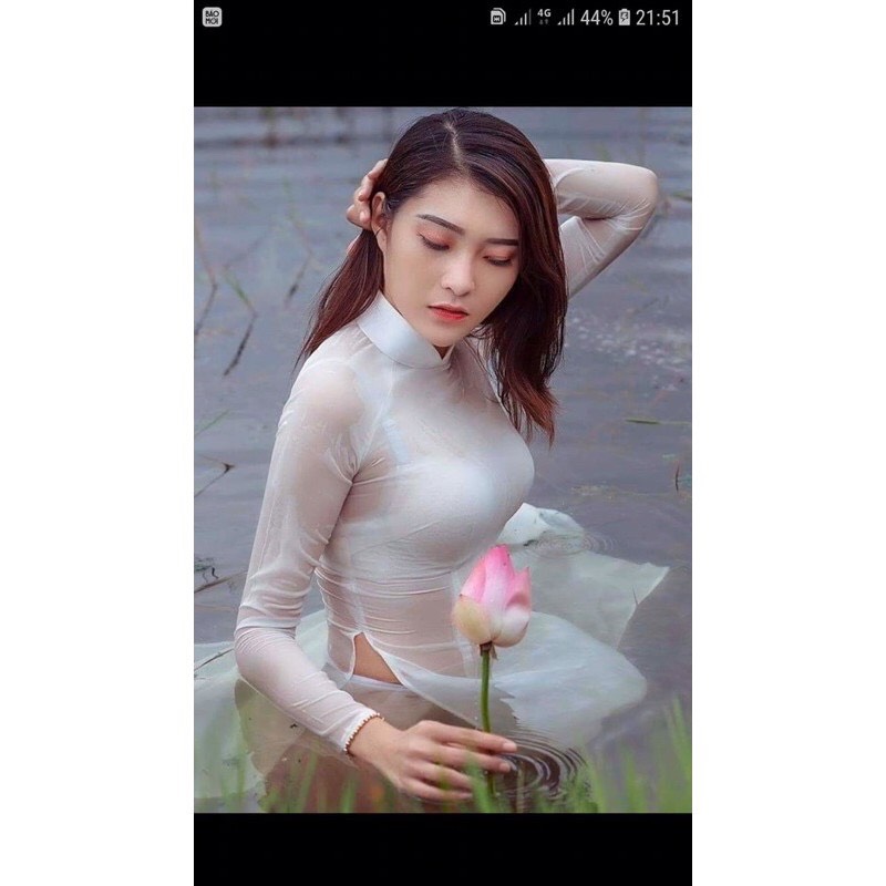 Áo dài mỏng - Áo dài chiffon 1 lớp