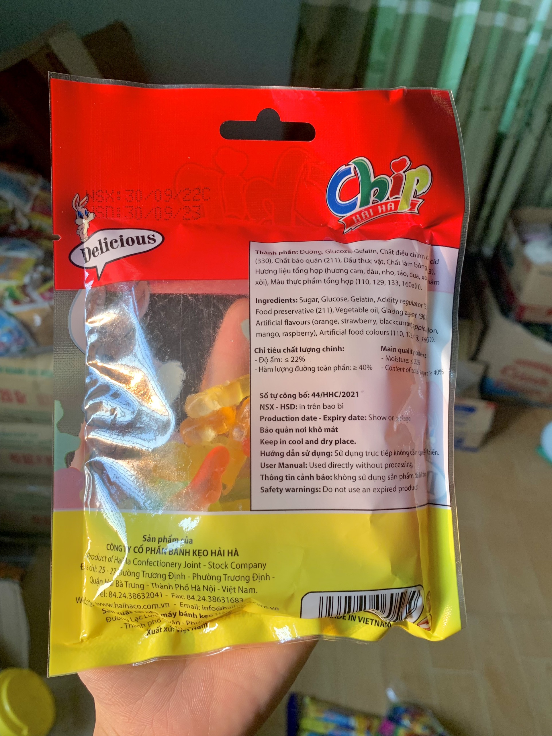 Bịch kẹo chipchip hải hà (100g)