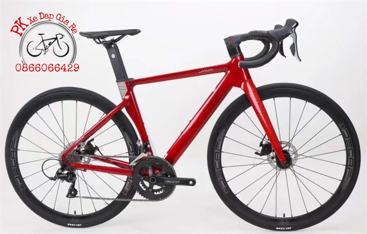 Xe đạp đua java siluro s3, bộ đề shimano tiagra 4700 japan, phuộc carbon t800 cao cấp, xe mới bảo hành 1 năm