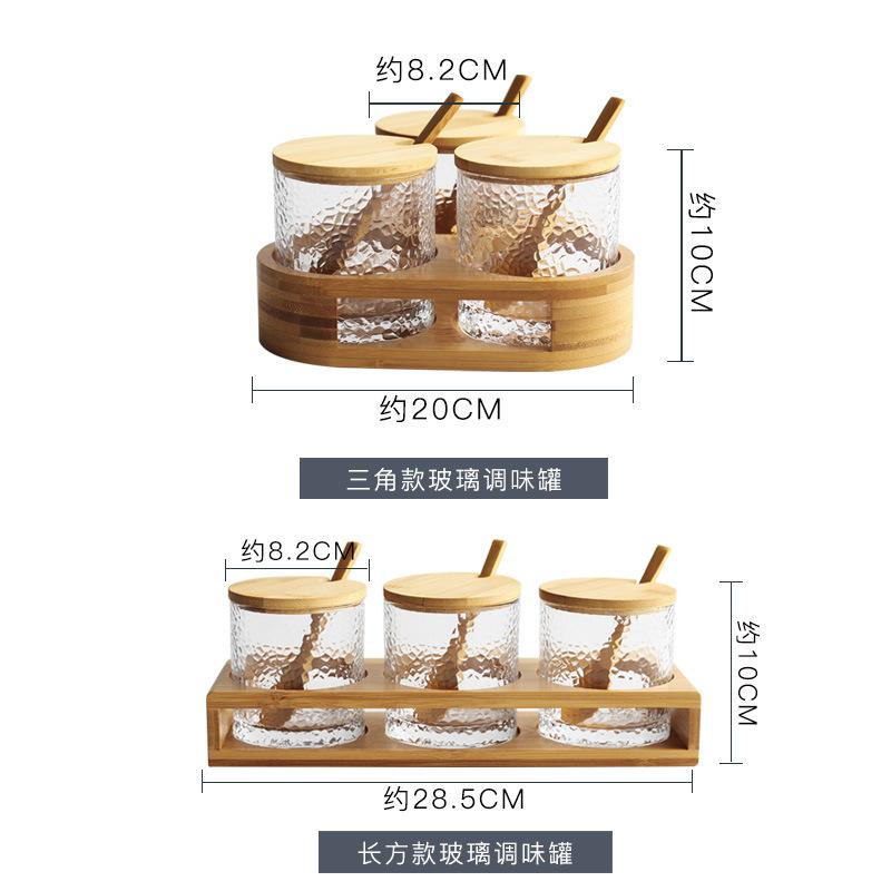 Bộ Mô Hình Hộp Gia Vị Phù Hợp Với Nhà Bếp, Đồ Gia Dụng Lọ Đựng Đồ Gia Vị Lon Kính Phụ Gia Hộp Lọ Muối Lọ Ớt Combo Bao Gồm