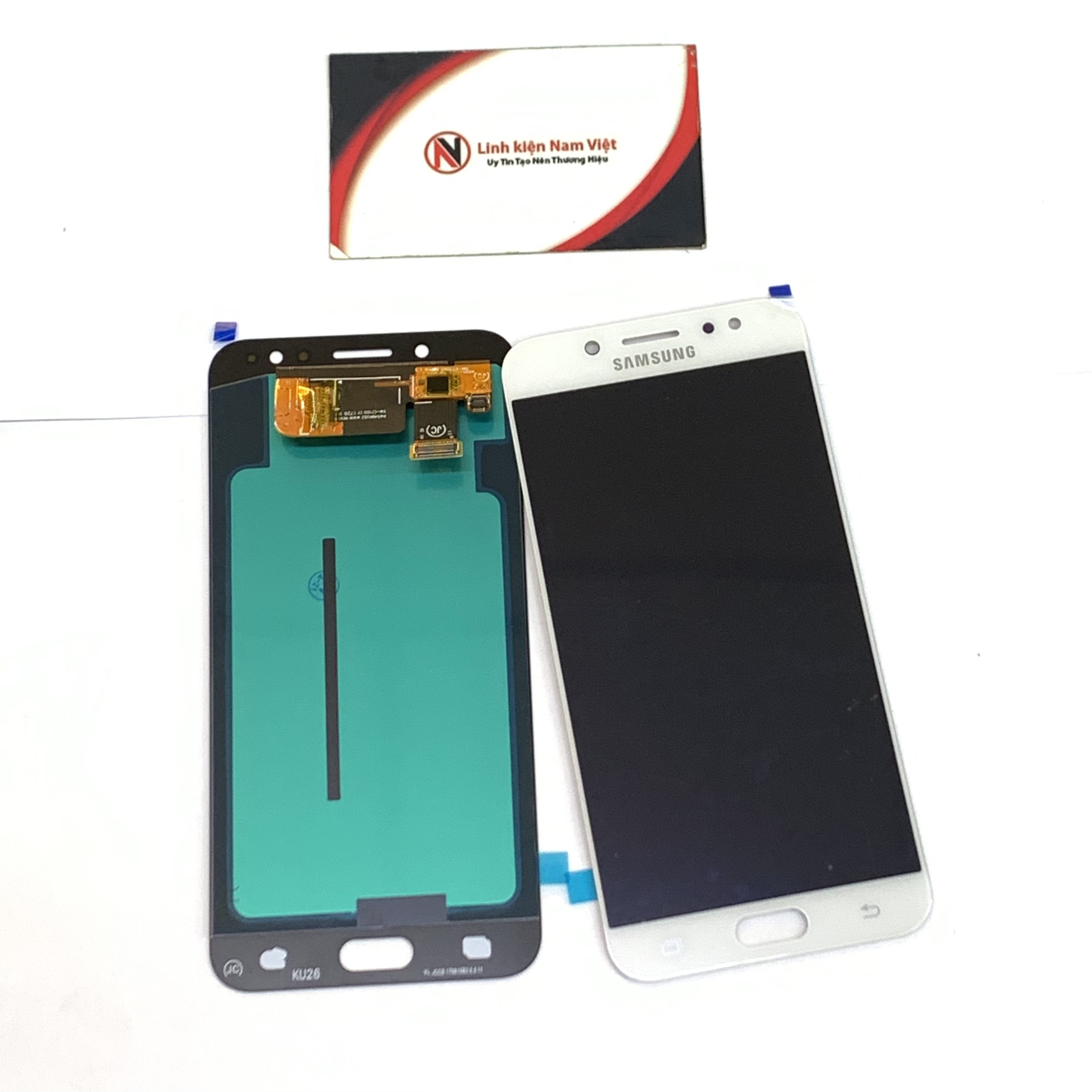 Phone screen Samsung J7 plus/C710F OLED 2IC-full material kit-covered test cảm ứng 1 tháng