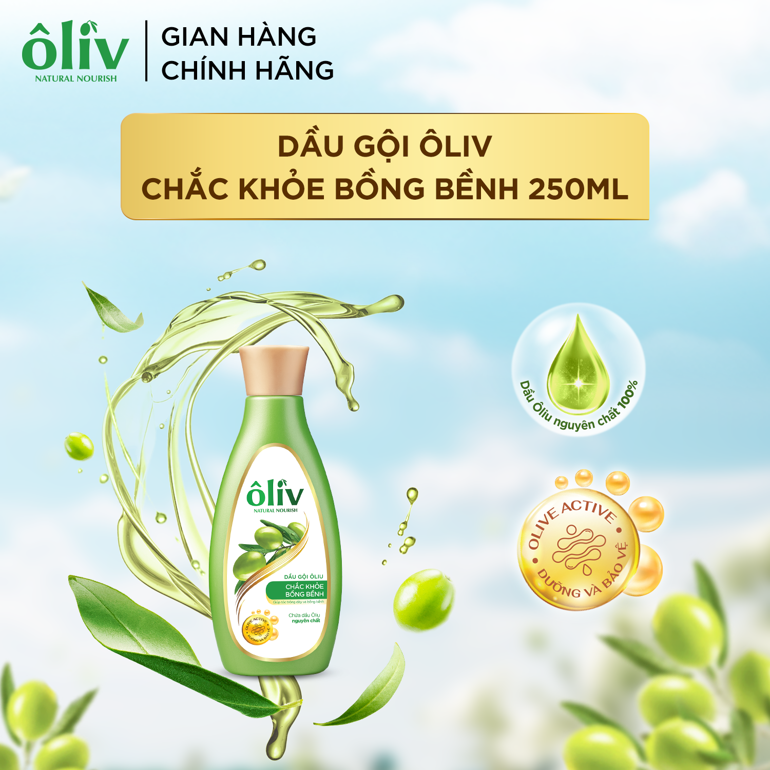 Dầu Gội Ôliv Chắc Khỏe 250ML