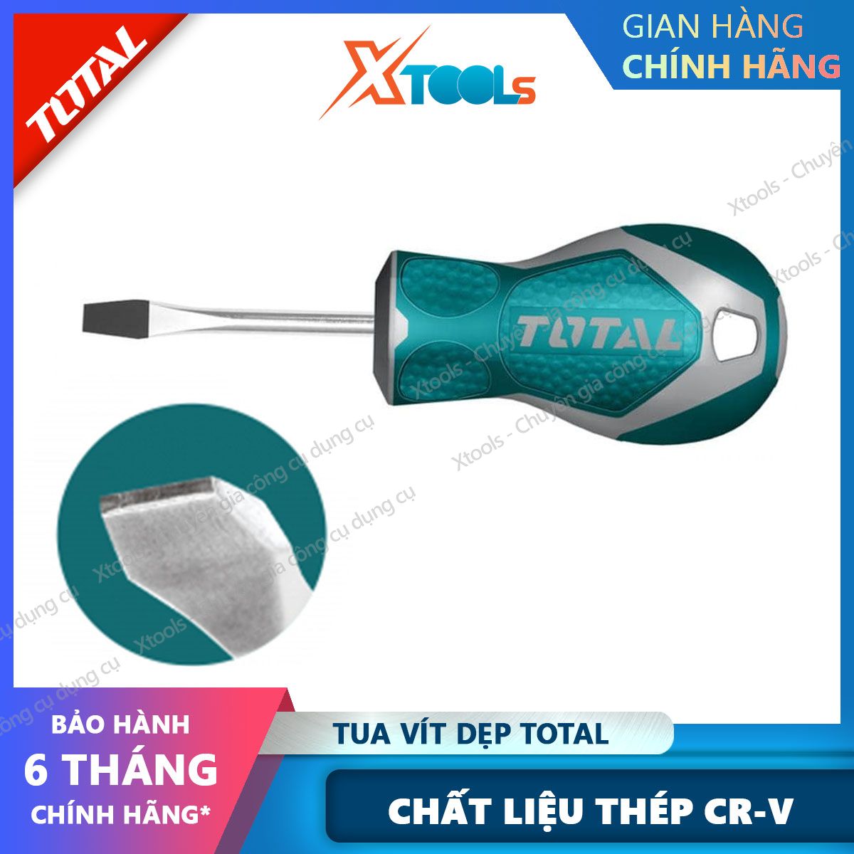 Screwdrivers quash total screwdrivers material steel CR-V, certainly, health, anti-broken bent, anti-oxidation, rust. Thiết kế nhỏ gọn, round tail [XTools] [xsafe]