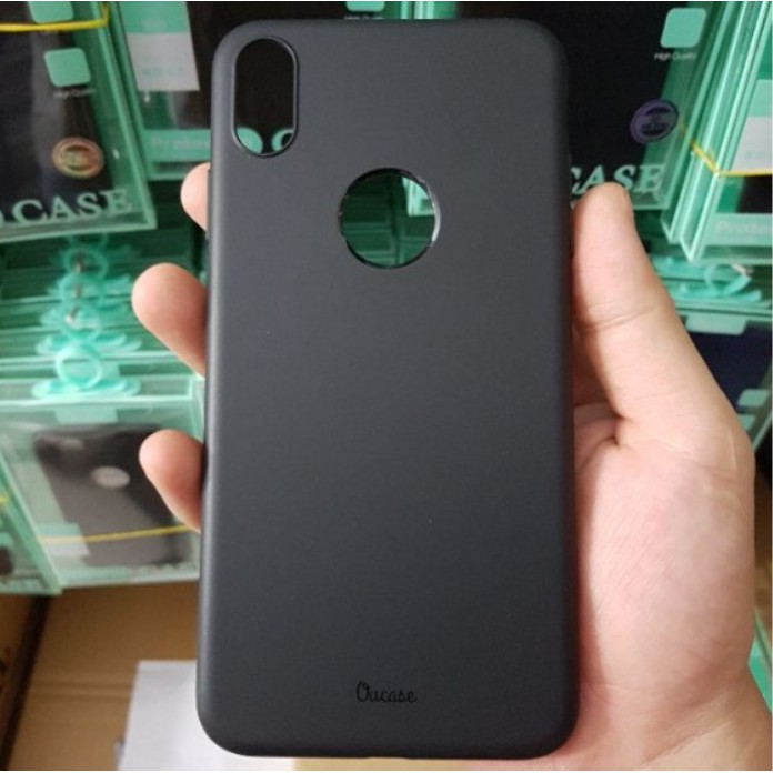 Ốp lưng iPhone X/XS/XR/XS Max OuCase Dẻo Màu Đen