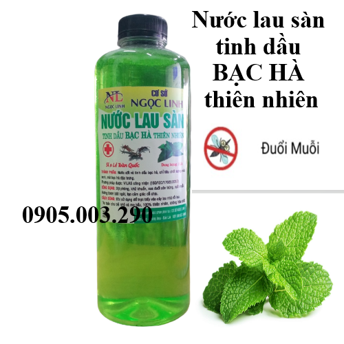 2000ml (2 lít) nước lau sàn tinh dầu bạc hà