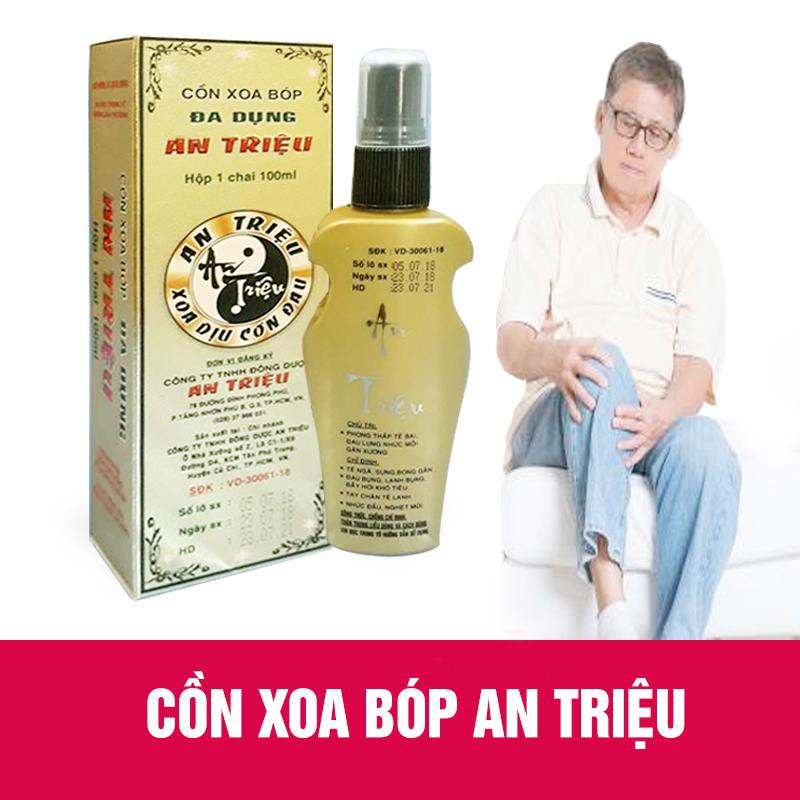 [HCM]Cồn xoa bóp An Triệu - Dầu xoa bóp đa dụng