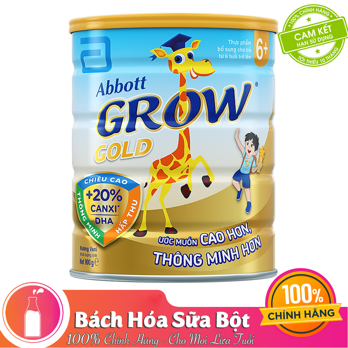 Sữa Bột Abbott Grow Gold 6+ - 900g