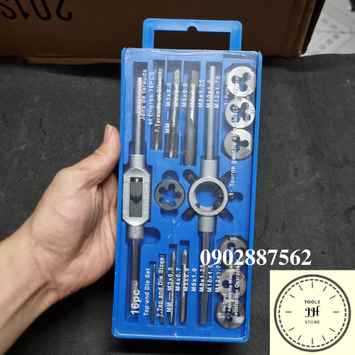 Bộ taro 16 chi tiết, ren trong và ngoài