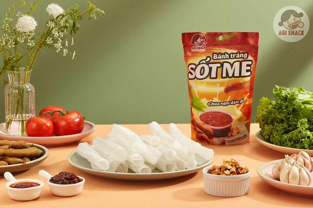 Abi Snack Bánh Tráng Sốt Me
