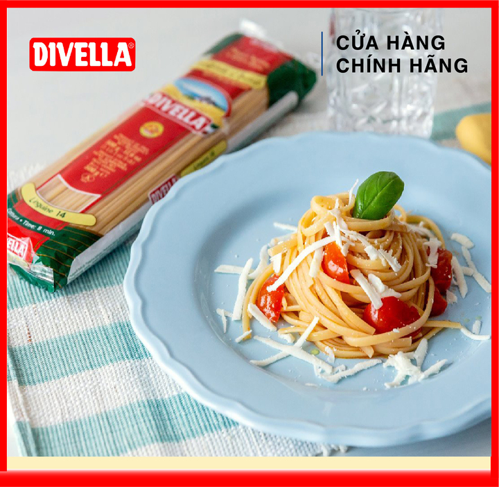 [HÀNG CÔNG TY NHẬP KHẨU] Mì Sợi Dẹt Divella Linguine Số 14