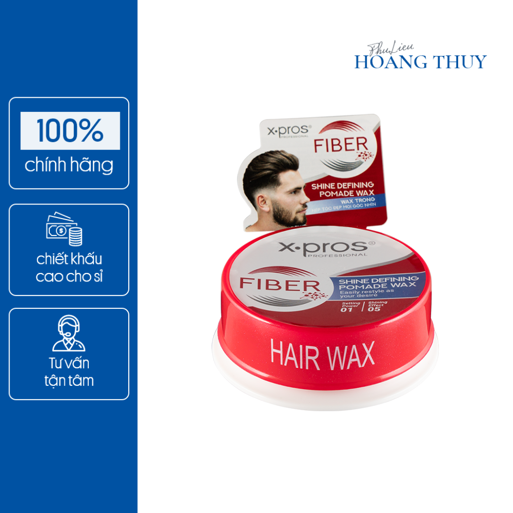 Wax tóc X.PROS FIBER Shine Defining Pomade Wax (80ml)