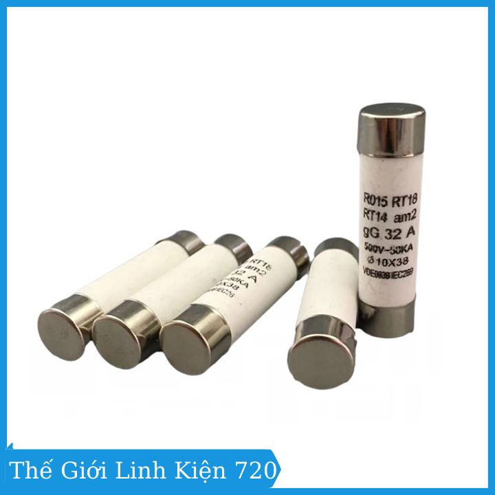 Hộp 20 Cầu Chì Sứ 10x38mm (Xịn)