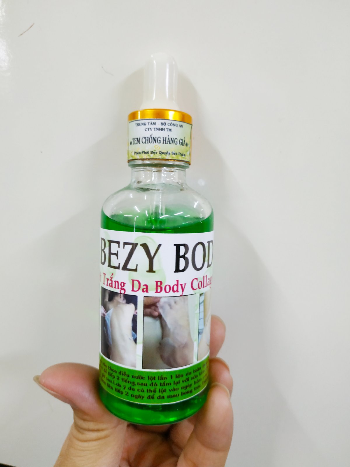 Lột BEZY BODY Siêu Trắng Da An Toàn