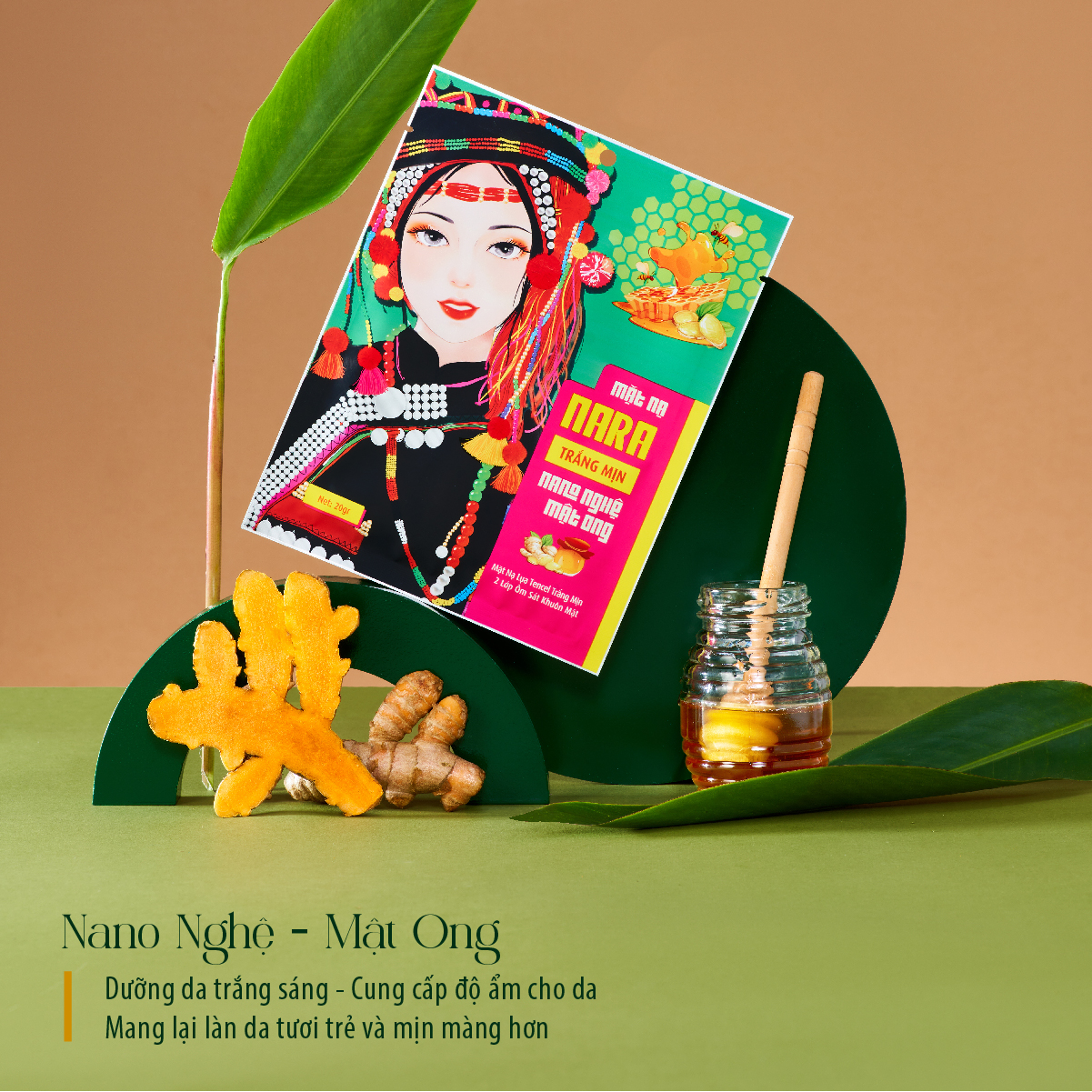 COMBO 10 miếng mặt nạ lụa NARA TẶNG 3 mặt nạ