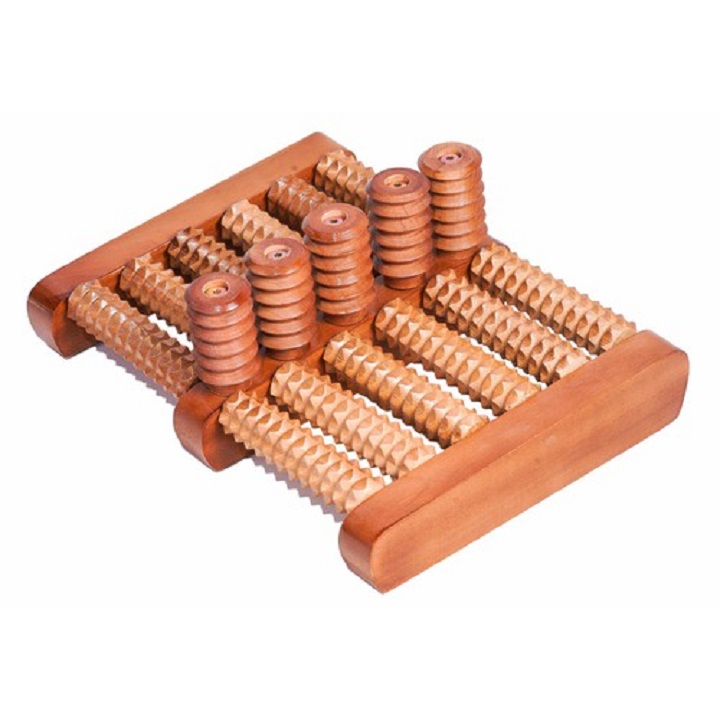 [HCM]Bàn lăn massage chân 5X6 bằng gỗ