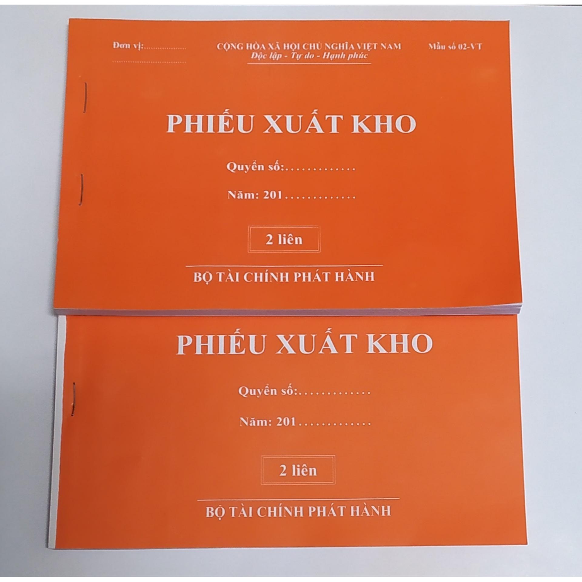 Combo 5 quyển phiếu xuất kho 2 liên khổ A5