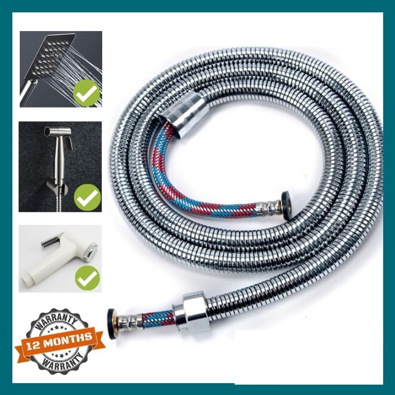 [HCM]Dây vòi sen dây xịt vệ sinh Inox 3 Lớp chịu áp lực cao (Màu Bạc)