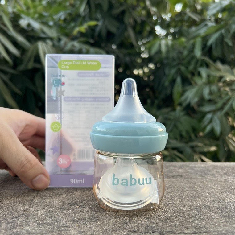 Bình sữa cổ rộng Babuu 90ml/120ml cho bé sơ sinh
