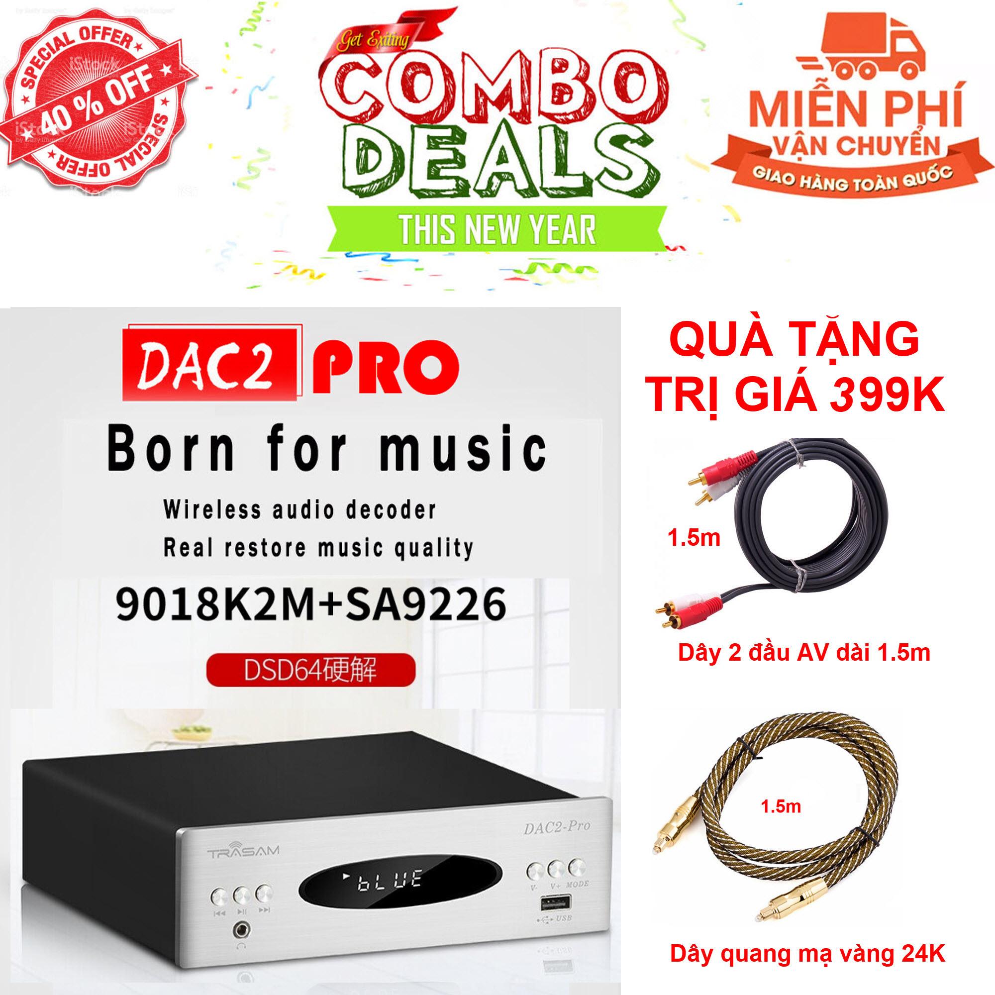 TRASAM DAC 2 PRO - DAC NGHE NHẠC DSD BLUETOOTH 2019 - DAC giải mã TRASAM DAC 2PRO 2019 32bit/192khz Bluetooth (Bạc) Bộ DAC giải mã TRASAM DAC 2 Plus Bluetooth 24BIT/192KHZ
