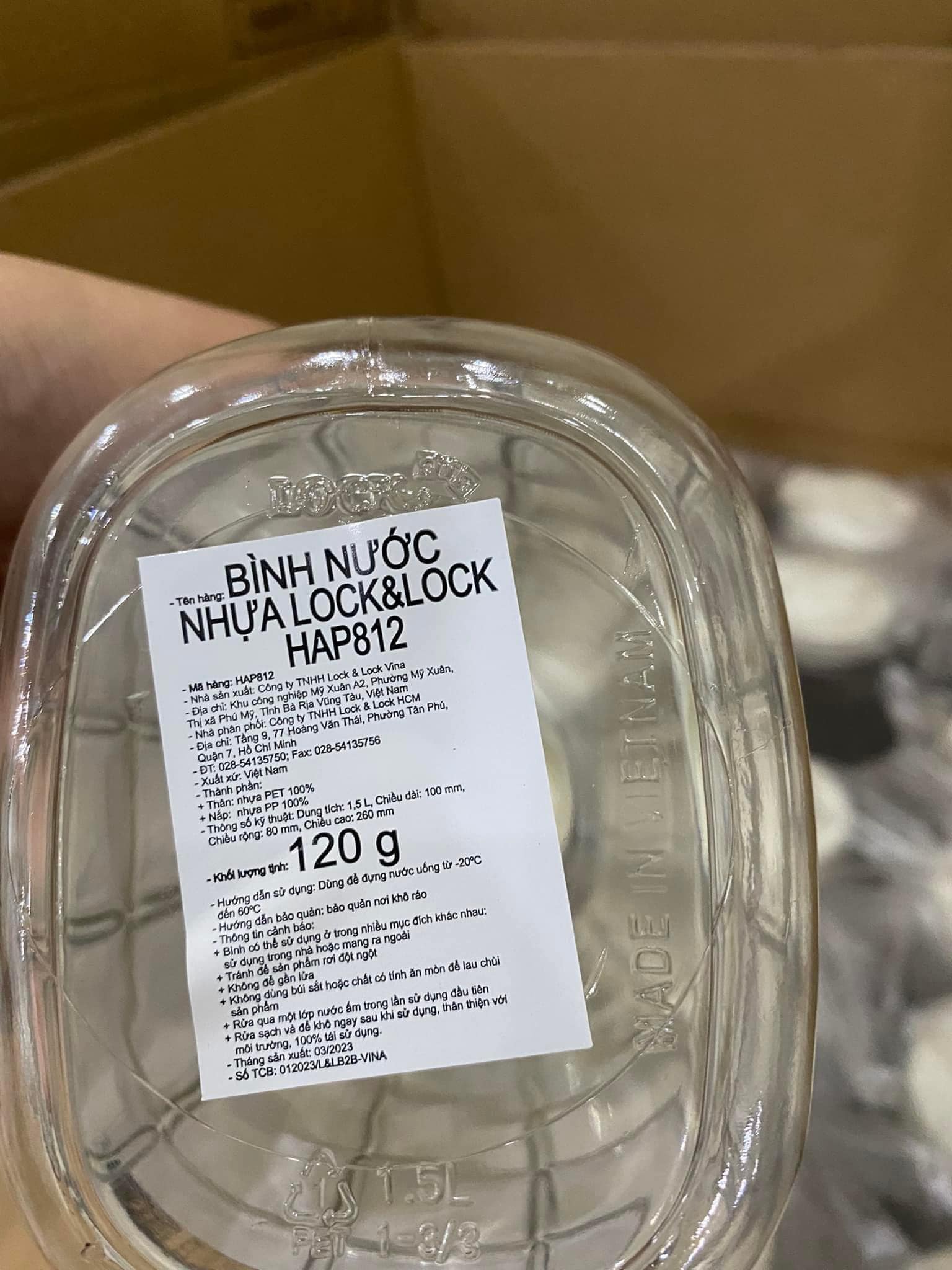 Bình đựng nước cao cấp LOCK & LOCK 1L - lock1lit