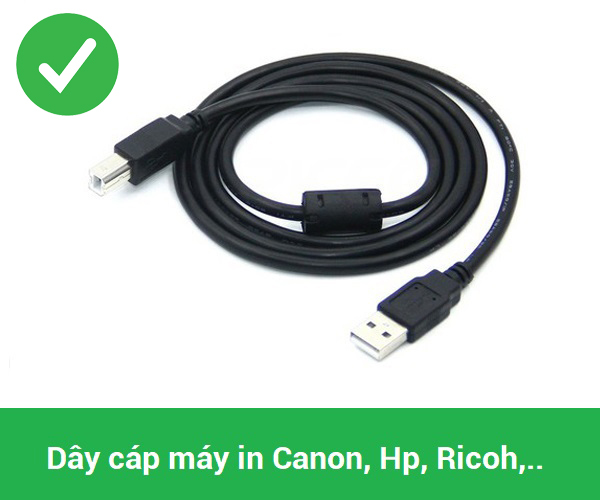 Bảng giá Dây cáp máy in USB 2.0 dành cho máy in Canon 2900, HP, Ricoh, Epson, Brother, Samsung,... Phong Vũ