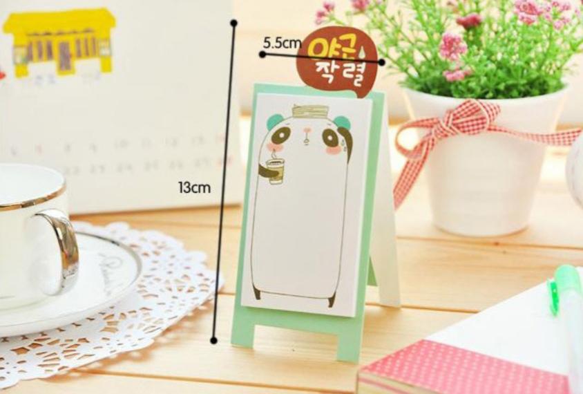 Combo 2 Note ghi chú hình thú cute để bàn