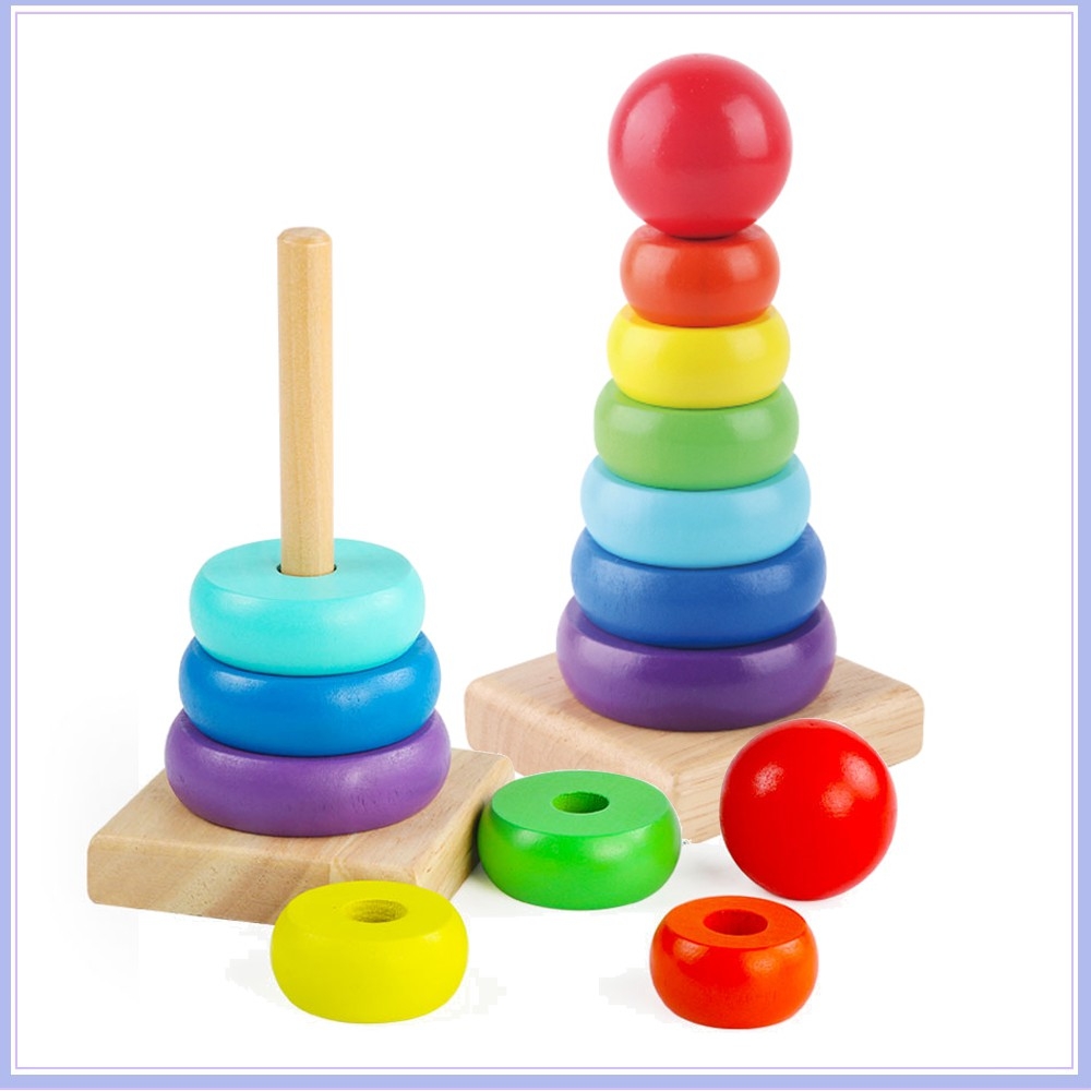 Combo 9 món đồ chơi gỗ cho bé phát triển trí tuệ