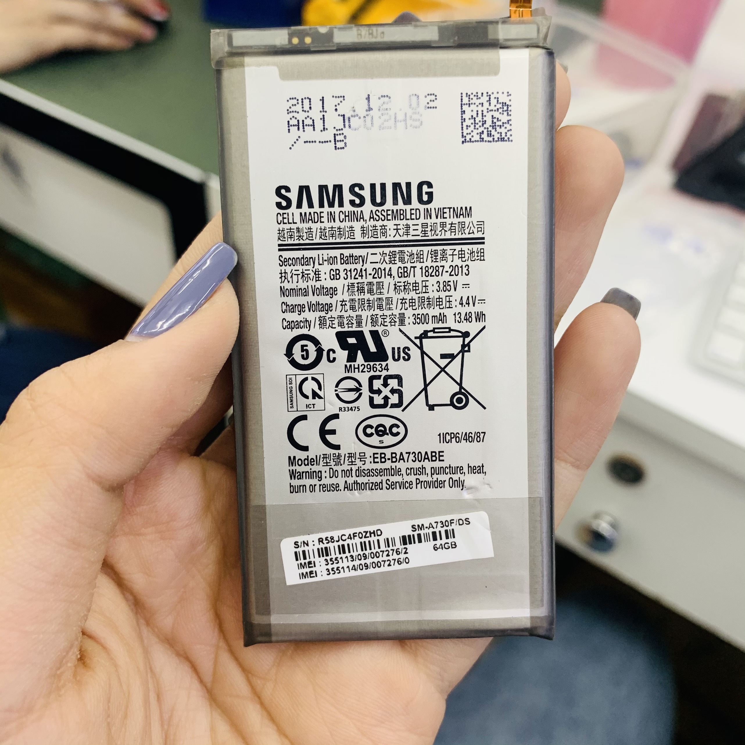 pin Samsung A8 plus / A730 zin hàng chuẩn, pin chắc khỏe