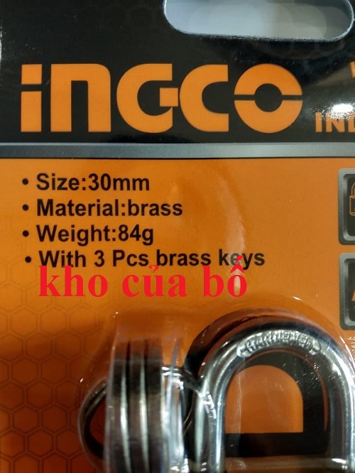 Ổ khóa 30mm Ingco DBPL0302