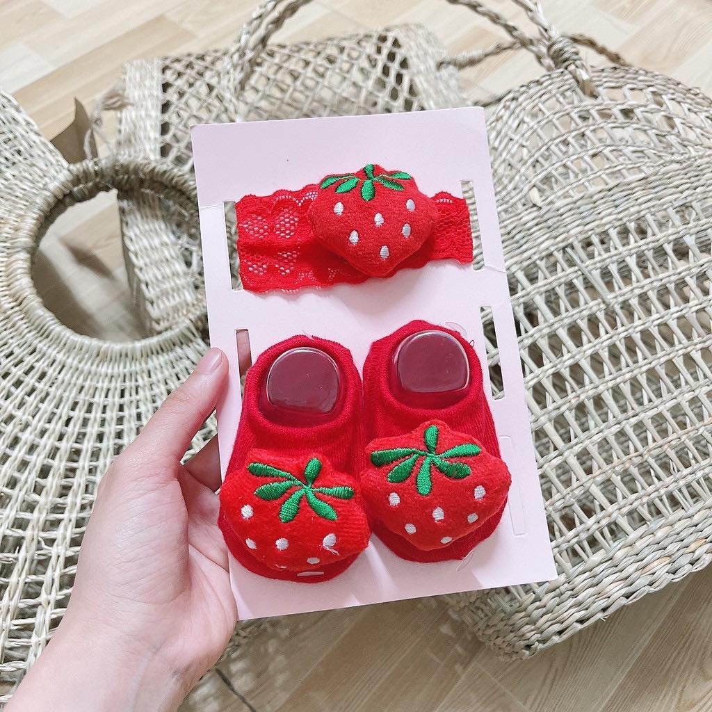 Set tất thú + băng đô sơ sinh (0-1 tuổi)