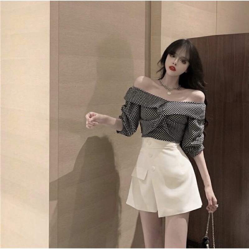QUẦN SHORT GIẢ VÁY VẠT CHÉO 2021