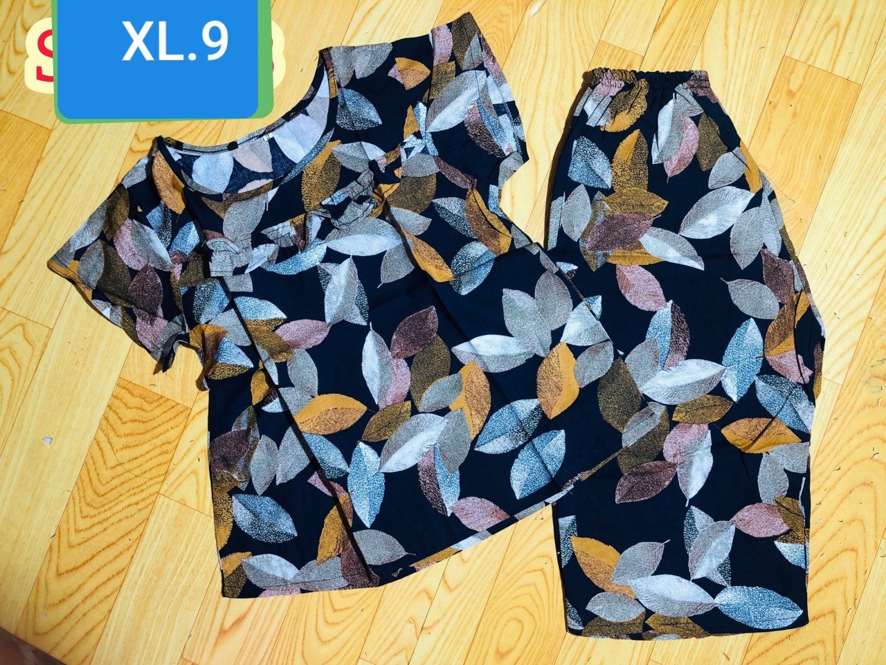 Bộ lửng tole mặc nhà,mát mịn size XL(55-65kg)