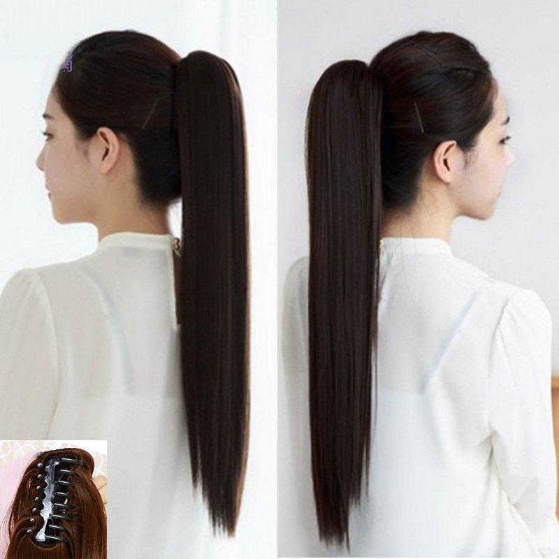 TÓC GIẢ KẸP NGOẠM THẲNG DÀI DỄ THƯƠNG