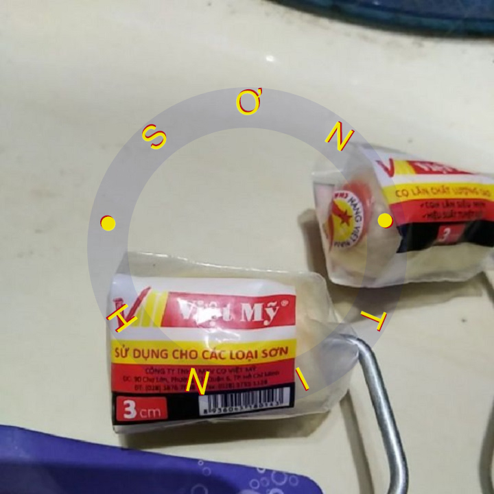 Cọ Lăn Chỉ Mini 3 cm (3cm) 1 cây Việt Mỹ